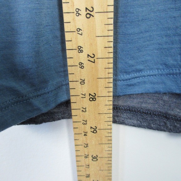 Icebreaker Merino Cool Lite T-Shirt Men M Blue Wool Short Sleeve Base Layer 132 - Picture 8 of 10